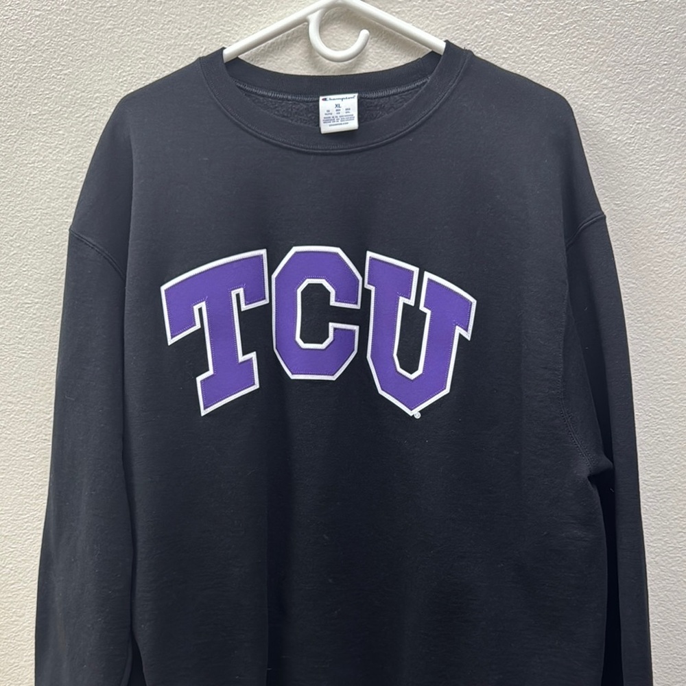 TCU Black and Purple Men's Sweater